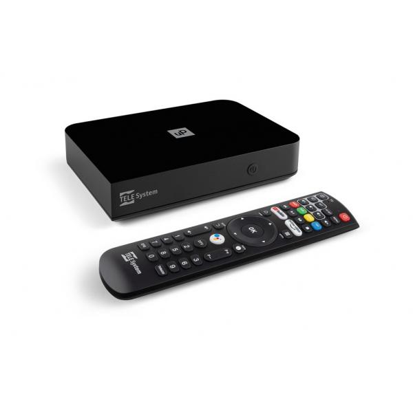 Telesystem smartbox android ts up 4k t2-s2 hevc android google assitance