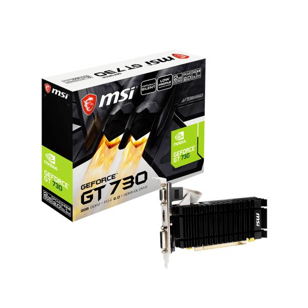 Msi n730k-2gd3h/lpv1 scheda grafica nvidia geforce gt 730 2gb gddr3 interfaccia pci express 2.0 raffreddamento passivo