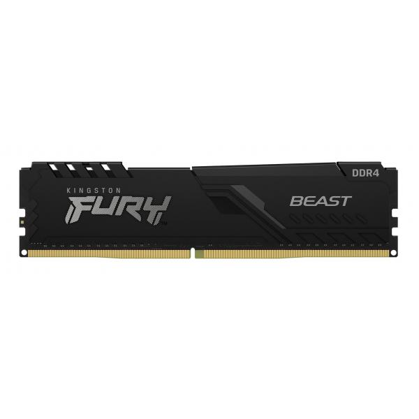 Kingston fury beast memoria ram 8gb 3200mhz ddr4 cl16 dimm black