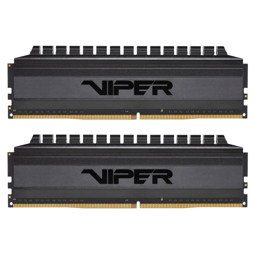 Patriot viper 4 blackout kit memoria ram 16gb totali 2x8gb 4.400mhz tipologia ddr4 tecnologia dimm