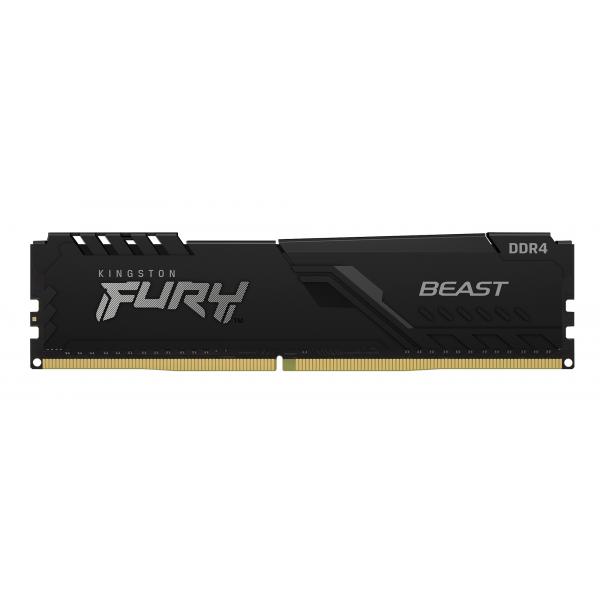 Kingston fury beast memoria ram 8gb 3600mhz ddr4 cl17 dimm black