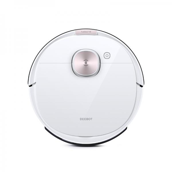 Ecovacs deebot ozmo t8 robot aspirapolvere e lavapavimenti 2 in 1 autonomia 175 minuti capacita` 0,42 litri navigazione intelligente controllo tramite app bianco