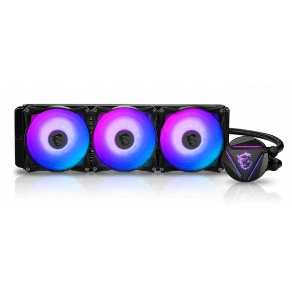 Msi dissipatore cpu a liquido mag coreliquid 360r v2 liquid cpu cooler 360mm radiatore 3x 120mm argb pwm fan argb illuminazione