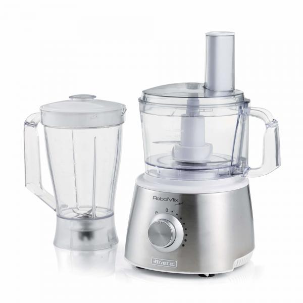 Ariete robomix metal robot da cucina tazza frullatore blender 1.75lt colore silver