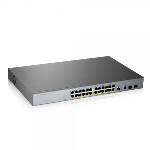 Zyxel gs1350-26hp-eu0101f switch di rete gestito l2 gigabit ethernet 10-100-1000 grigio supporto power over ethernet