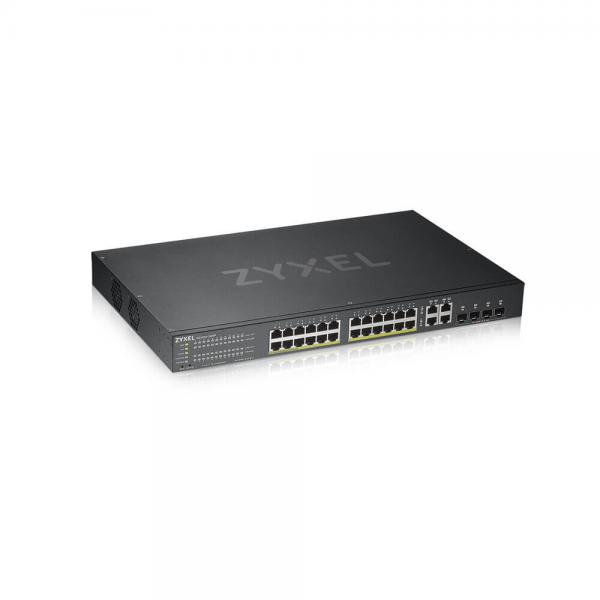 Zyxel gs1920-24hpv2 switch 24 porte gestito gigabit ethernet (10/100/1000) nero supporto power over ethernet (poe)