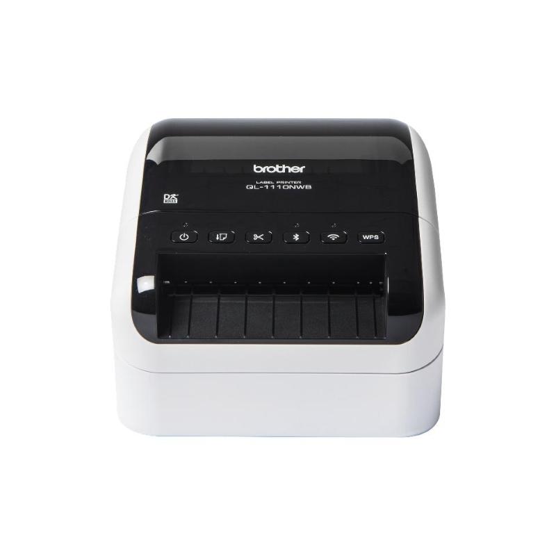 Brother ql-1110nwb stampante per etichette fino a 102mm di ampiezza collegabile a pc usb bluetooth wi-fi ethernet mfi