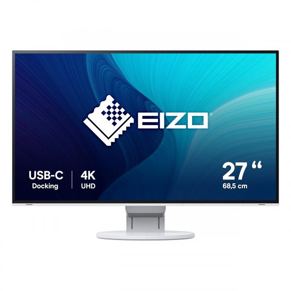 Eizo flexscan ev2785-wt 27 led ips 4k ultra hd 3840 x 2160 16:9 350 cd/mq 14 ms 1300:1 hub usb-c 2 x hdmi 1 x displayport bianco