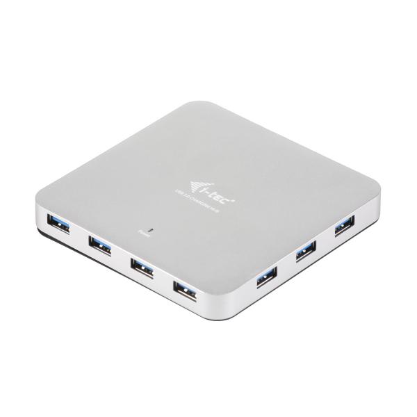 I-tec u3hubmetal10 hub di interfaccia 10 usb 3.0 type-a 5000 mbit/s argento