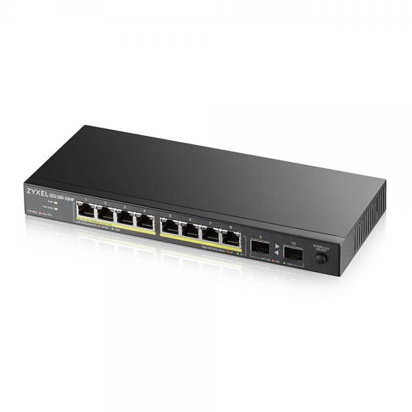 Zyxel gs1100-10hp v2 non gestito gigabit ethernet 10-100-1000 supporto power over ethernet nero