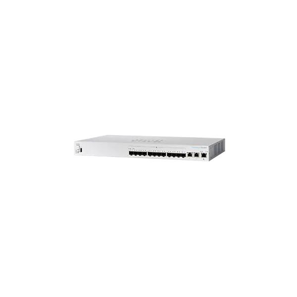 Cisco business 350 series cbs350-12xs-eu switch gestito l3 10 x 10 gigabit sfp+ + 2 x combo 10 gigabit sfp+/rj-45 montabile a rack