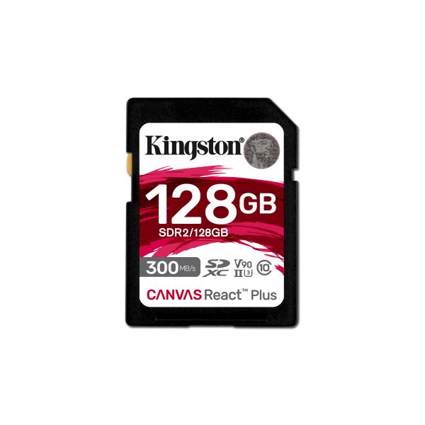 Kingston technology canvas react plus 128gb sd uhs-ii classe 10