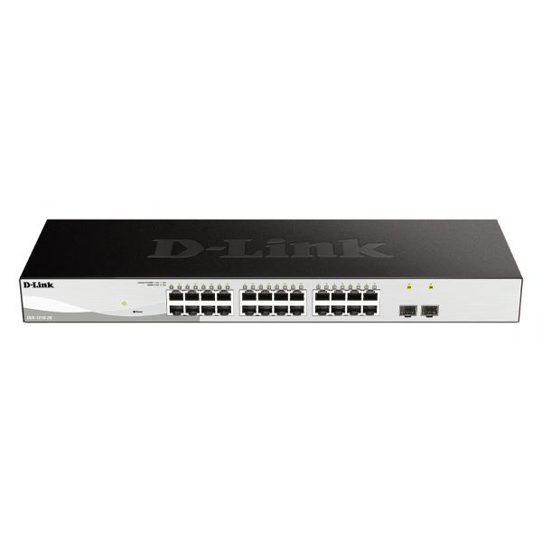 D-link dgs-1210-26 switch di rete gestito l2 gigabit ethernet 10-100-1000 nero-grigio 1u