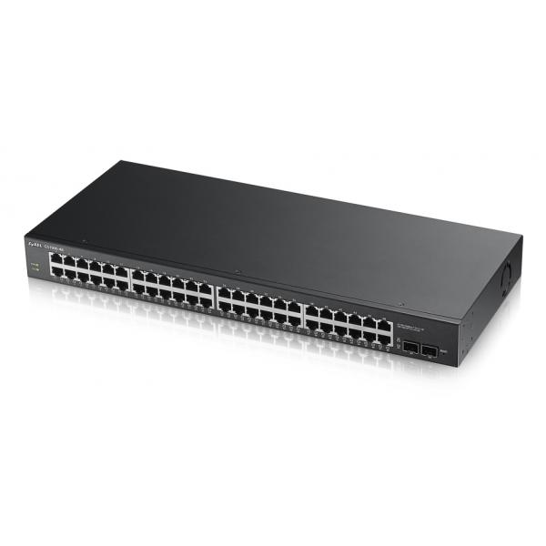 Zyxel gs1900-48 48 porte lan gigabit 2 porte sfp gigabit supporto ipv6 vlan web managed rack