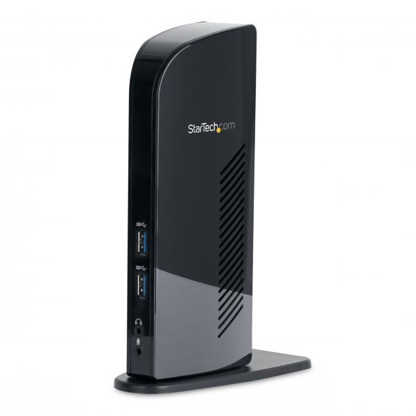 Startech docking station universale usb3.0 per laptop- -dvi hdmi video doppio con ethernet audio