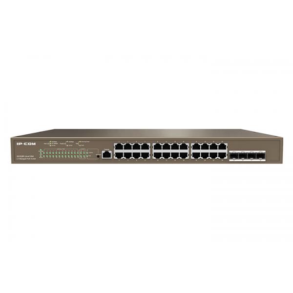 Ip-com g5328p-24-410w switch gestito l3 24 porte gigabit poe+ 4p sfppoe max 370 w 30 w a porta
