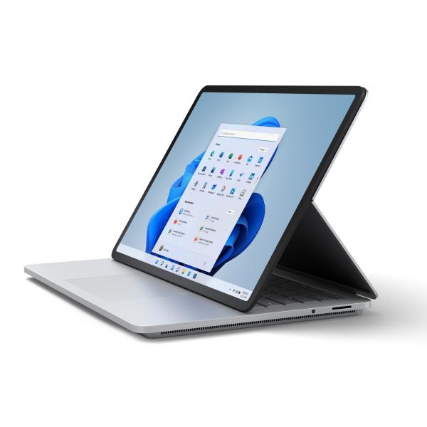 Microsoft surface laptop studio 14.4 touch screen i5-11300h 3.1ghz ram 16gb-ssd 256gb m.2 nvme-win 11 home platino (thr-00010)