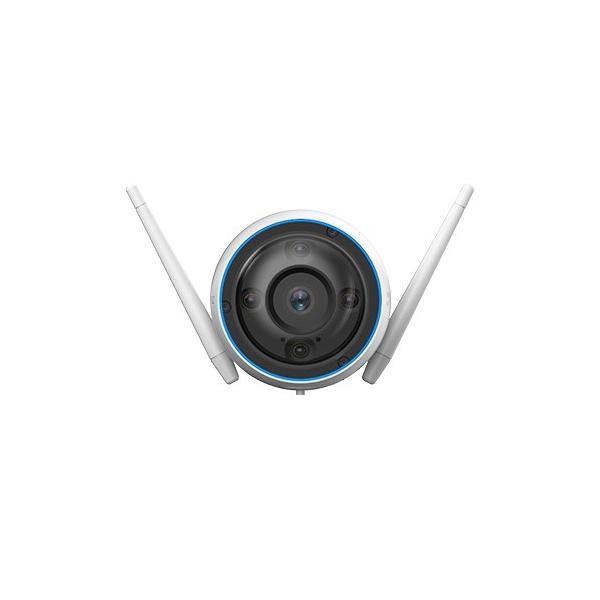 Ezviz h3 telecamera wi-fi smart home ip 2k da esterno con luce strobo e sirena 3mp inteligenza artificiale visione notturna a colori comunicazione bidirezionale slot schede micro sd bianco