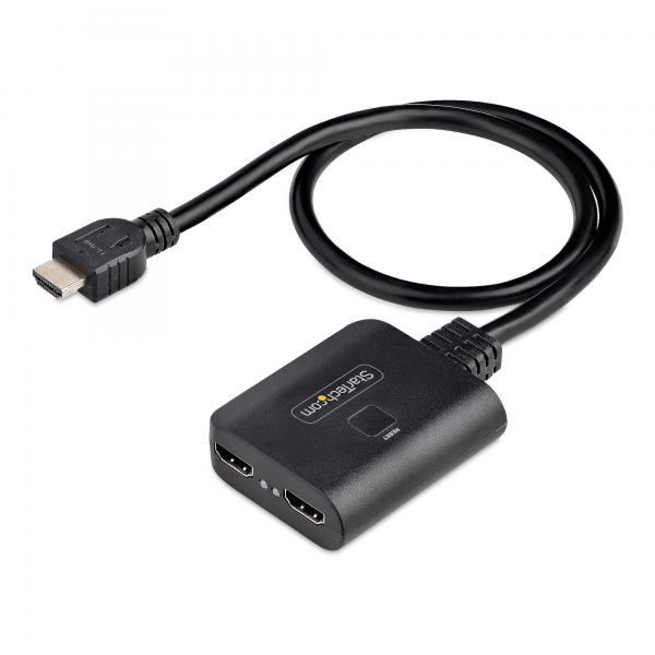 Startech.com splitter hdmi 4k a 2 porte multipresa hdmi con cavo da 50cm