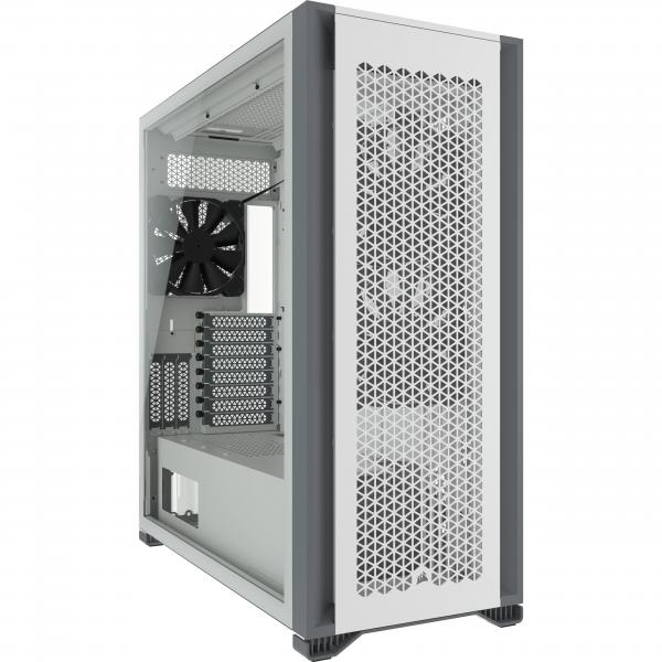 Corsair 7000d airflow case full tower atx micro atx mini-itx pannell0 vetro temperato 3xventole da 140 mm white