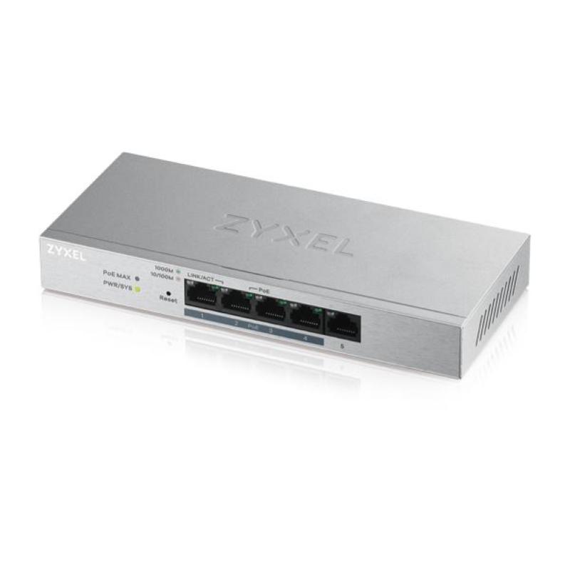 Zyxel gs1200-5hp v2 switch gestito gigabit ethernet (10/100/1000) grigio supporto power over ethernet (poe)