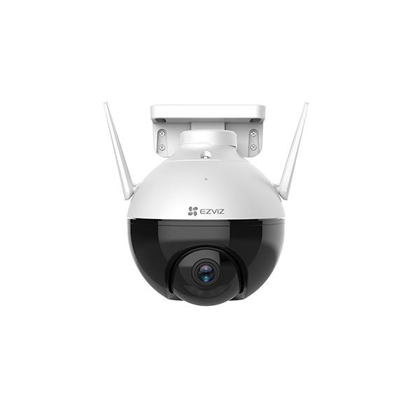 Ezviz c8c telecamera wi-fi esterno 1080p, telecamera motorizzata per esterni con copertura visiva 360 Â°, visione notturna a colori fino a 30m, impermeabile, compatiblile con alexa, luce stroboscopica
