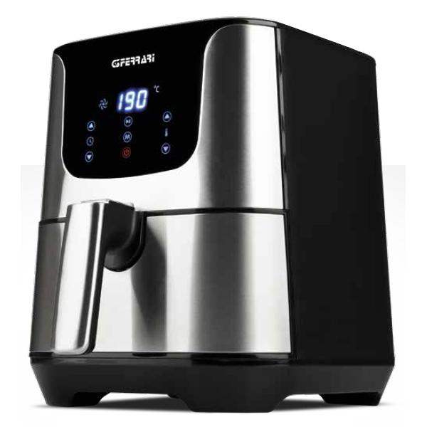 G3 ferrari friggisano g10125 friggitrice ad aria calda capacita` 3,5 litri timer 60 minuti display digitale potenza 1500 w nero-silver