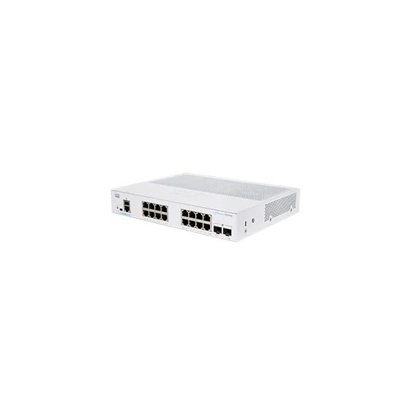 Cisco business 250 series cbs250-16t-2g-eu switch gestito l2/l3 16 x 10/100/1000 + 2 x gigabit sfp montabile su rack