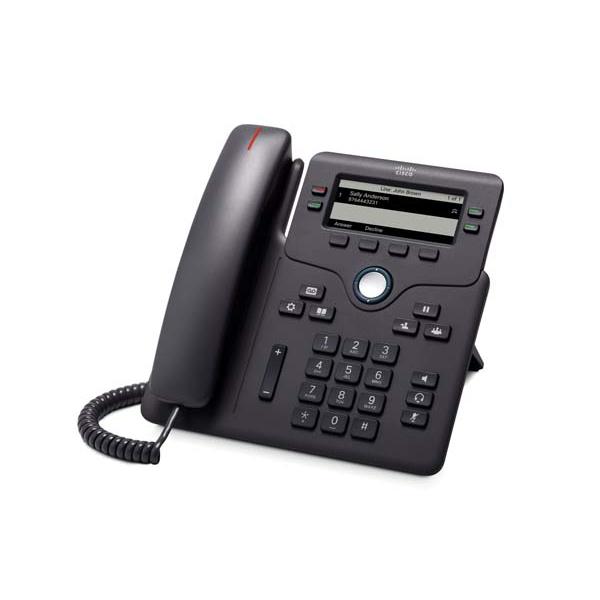 Cisco ip phone 6851 telefono voip sip srtp 4 linee 2 x rete (rj-45) poe