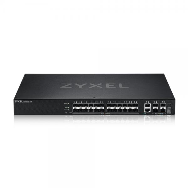 Switch zyxel xgs2220-30f 24p sfp gigabit +2p 10gb multigigabit +4p 10gb sfp+, ipv6, vlan, rack managed layer 3 lite stackable