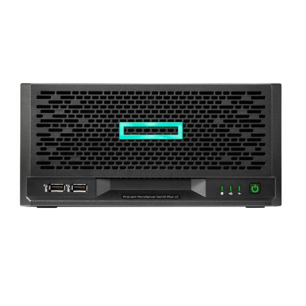 Hp proliant micro server g10+ v2 server micro tower pentium gold g6405 4.1ghz ram 16gb-4 bay hdd 3.5-lan gigabit ethernet black (p54644-421)