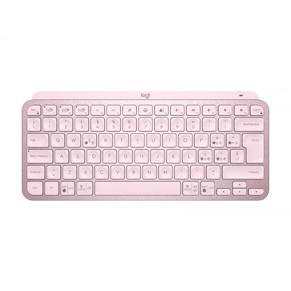 Logitech mx keys mini tastiera illuminata wireless minimal compatta bluetooth usb-c