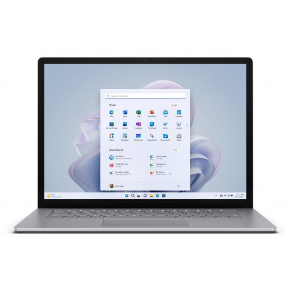 Microsoft surface laptop 5 15 touch screen i7-1265u 3.6ghz ram 8gb-ssd 512gb-win 11 prof platino (rfi-00010)