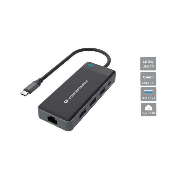 Conceptronic donn14g docking station 7-in1 usb 3.2
