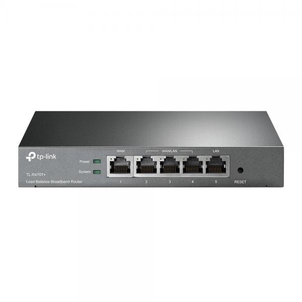 Tp-link tl-r470t+ router load balance broadband 5 porte fast ethernet multi-wan