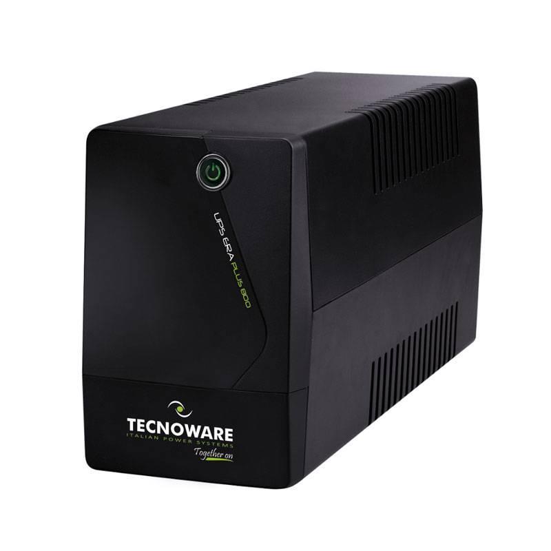 Tecnoware fgerapl802sch era plus 800 ups gruppo di continuita` avr 560 w 800 va connettori 2 x schuko tipo f