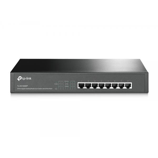 Tp-link tl-sg1008mp 8 port gigabit poe switch non gestito gigabit ethernet (10/100/1000) nero supporto power over ethernet (poe)