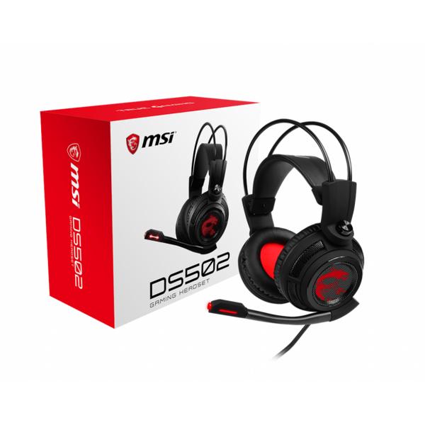 Msi ds502 cuffia gaming usb con microfono in line