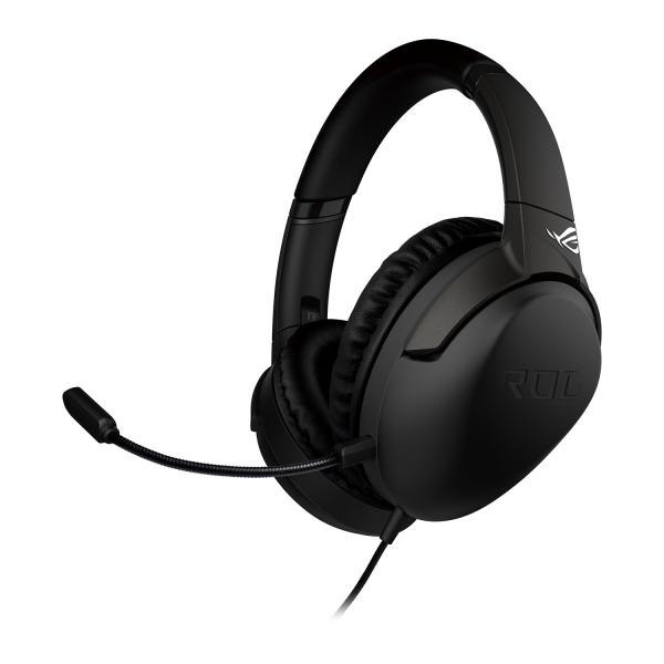 Asus rog strix go wired gaming headset (ai noise-canceling mic, discord certified mic, 40mm drivers, hi-res audio, usb-c, lightweight, for pc, mac, switch, ps4, ps5 and mobile devices)- black