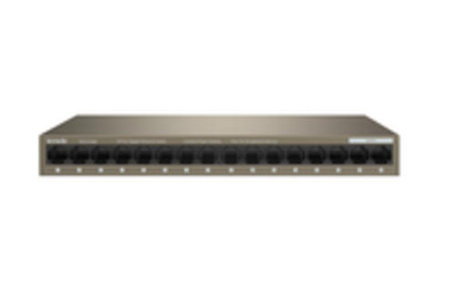 Tenda SWITCH BUSINESS TEG1016M-IEEE 802.3uxab-16 porte 10/100/1000 Base-T Ethernet-Capacità 32Gbps-Prot.fulm.6KV su ogni porta
