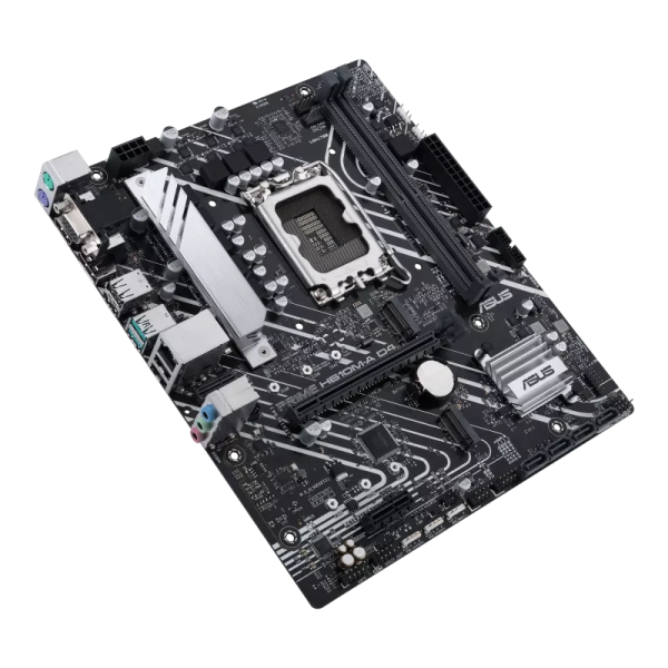 ASUS PRIME H610M-A D4-CSM - scheda madre - micro ATX - presa LGA1700 - chipset H610 - USB 3.2 Gen 2, USB 3.2 Gen 1 - Gigabit LAN - grafica integrata (CPU richiesta)