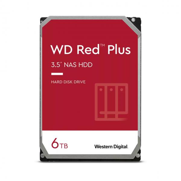 WD Red Plus WD60EFPX - disco rigido - 6 TB - interno - 3,5" (8,9 cm)