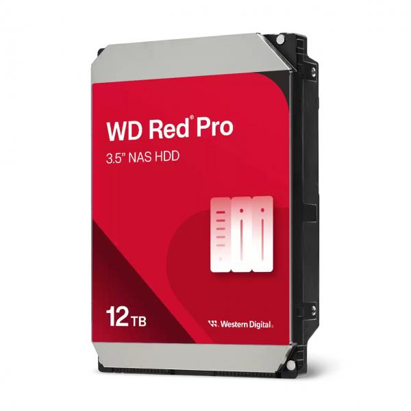 WD Red Pro WD122KFBX - Disco rigido - Enterprise - 12 TB - Interno - 3,5" (8,9 cm)