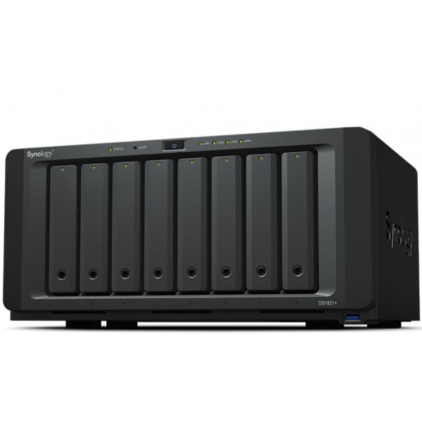Server NAS - SYNOLOGY - DiskStation DS1821+ - 8 bay - AMD Ryzen V1500B - 4 GB di RAM