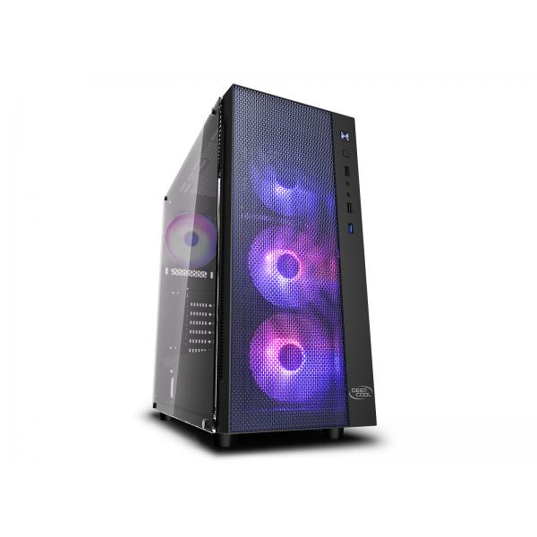 Custodia per PC - DeepCool - Matrexx 55 Mesh Aggiungi -rgb 4f (nero) - Box senza alimentazione - Torre centrale - E -ATX Formato