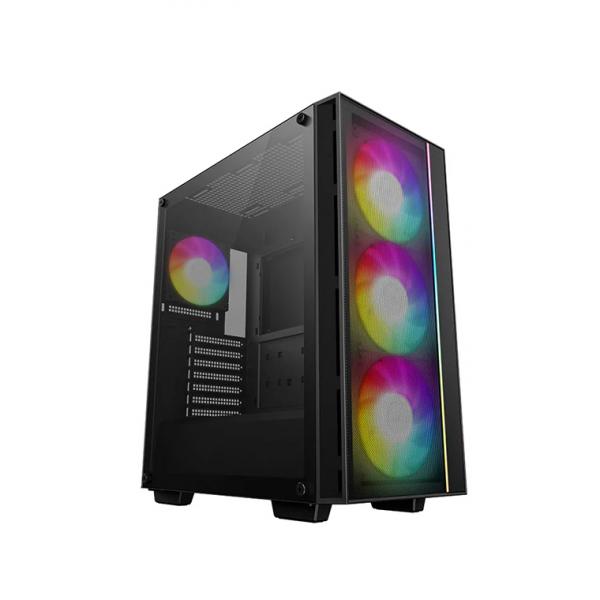 Case PC - DEEPCOOL - MATREXX 55 V4 Mesh C - Tower medio - ATX - Vetro temperato - Frontale mesh - ARGB - Nero