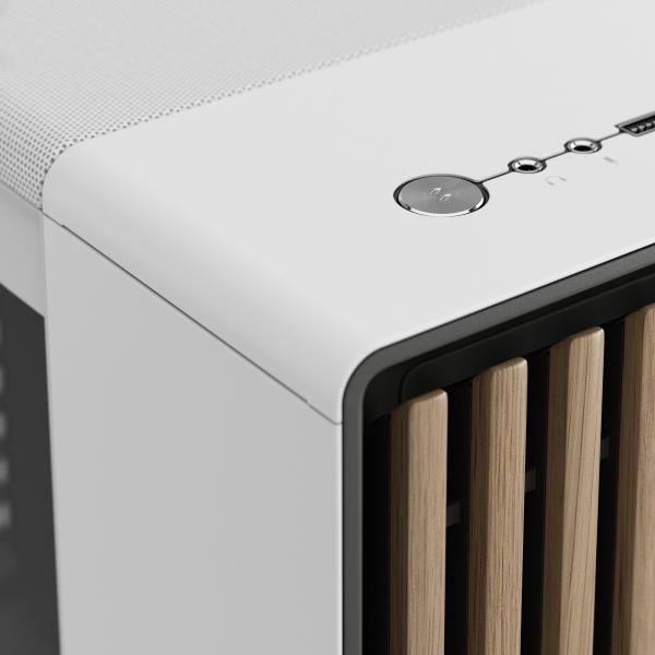 Case per PC - FRACTAL DESIGN - North XL Chalk White TG Trasparente - FD-C-NOR1X-04 - E-ATX - Design elegante in legno e lega