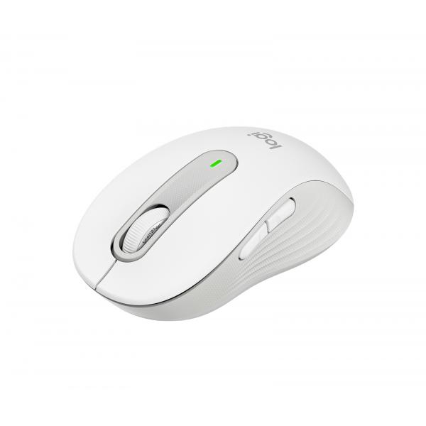 Mouse wireless Logitech Signature M650 - Silenzioso, Bluetooth, pulsanti programmabili - Bianco