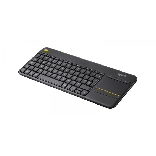 TASTIERA LOGITECH "WIRELESS TOUCH K400 UNIFYING" Compatibile con Windows 10 NERA - 920-007135