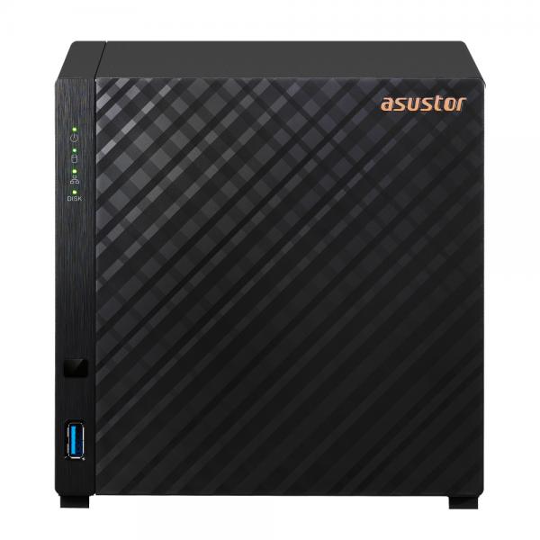 ASUSTOR NAS TOWER 4 bay (3.5''), Realtek RTD1296, Quad-Core, 1.4GHz, 1GB, 2.5GbE x1, USB3.2 Gen1 x2, WOW (Wake on WAN).. AS1104T